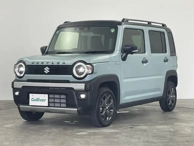 スズキ ハスラー タフワイルド・ターボ 福島県 2024(令6)年 0.2万km オフブルーメタリック/ブラック 2トーン 純正メモリーナビ　全方位カメラ　レーダークルーズコントロール　ＬＥＤライト　ハイビームアシスト　シートヒーター　純正１５インチＡＷ　ステアリングリモコン　コーナーセンサー　スマートキー　禁煙車