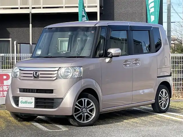 ホンダ Ｎ ＢＯＸ G Lパッケージ 宮城県 2013(平25)年 2.1万km チェリーシェルピンクメタリック /純正8インチメモリナビ//CD/DVD/SD/BT/USB/フルセグテレビ//バックカメラ//左側パワースライドドア//ETC2.0//社外ドライブレコーダー前後//スマートキーx2