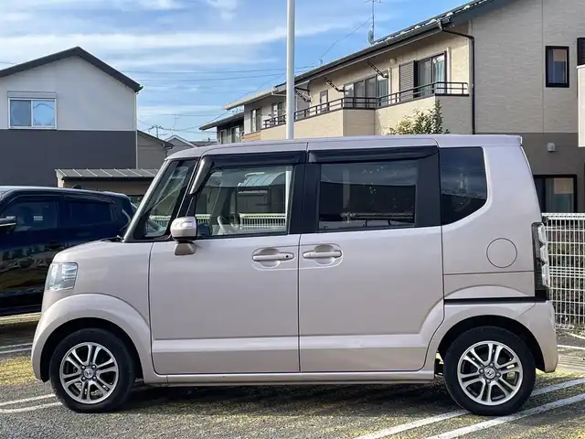 ホンダ Ｎ ＢＯＸ G Lパッケージ 宮城県 2013(平25)年 2.1万km チェリーシェルピンクメタリック /純正8インチメモリナビ//CD/DVD/SD/BT/USB/フルセグテレビ//バックカメラ//左側パワースライドドア//ETC2.0//社外ドライブレコーダー前後//スマートキーx2