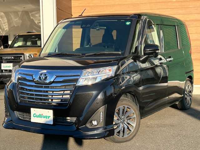 トヨタ ルーミー カスタムG 静岡県 2020(令2)年 0.9万km ブラックマイカメタリック 純正ナビ/(フルセグTV/BT/FM/AM)/ドライブレコーダー/バックカメラ/両側パワースライドドア/ETC/LEDヘッドライト/フォグランプ/オートライト/ウィンカーミラー/電動格納ミラー/純正14インチAW/シートリフター/プッシュスタート/純正フロアマット/保証書/取扱説明書