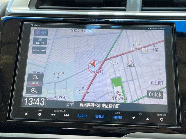 ホンダ フィット ハイブリット Lパッケージ 静岡県 2015(平27)年 7.5万km クリスタルブラックパール 純正メモリナビ/・CD/・DVD/・フルセグTV/・Bluetooth/・AM/・FM/主要装備/・クルーズコントロール/・バックカメラ/・ETC/・ドラレコ前後/・純正フロアマット/・純正リアスポイラー/・オートライト/・ステアリングスイッチ/・革巻ステアリング/・スマートキー/・プッシュスタート