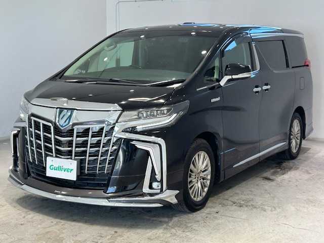 トヨタ アルファードハイブリット SR Cパッケージ 宮城県 2018(平30)年 4万km ブラック 4WD/寒冷地仕様/サンルーフ/ナイトビジョン/モデリスタエアロ/シグネチャーブレード/シーケンシャルウィンカー/デジタルインナーミラー/JBLプレミアムサウンドシステム/後席用モニター/純正ナビ/アラウンドビューモニター/フルセグTV/Bluetooth、CD、DVD、ブルーレイ/プリクラッシュセーフティー/クルーズコントロール/レーンキープアシスト/オートマチックハイビーム/ブラインドスポットモニター/前後コーナーセンサー/ロードサインアシスト/MTモード付きAT/ワイパーヒーター/100V充電/電動リアゲート/ハンドルヒーター/本革レザーシート/3列シート/オットマン/エアーシート/シートヒーター/シートメモリー/パワーシート/三眼LEDヘッドライト/フォグランプ/オートライト/純正アルミホイール/純正ビルトインETC2.0/純正フロアマット/全方位ドライブレコーダー/プッシュスタート