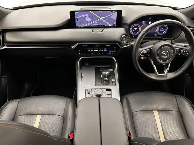 マツダ ＣＸ－６０ 25S エクスクルーシブモード 愛媛県 2023(令5)年 1.8万km ジェットブラックマイカ ・１２．３型ナビ/（フルセグＴＶ・ＢＴ・ＵＳＢ・ＦＭ・ＡＭ・ａｐｐｌｅ　ｃａｒｐｌａｙ・ａｎｄｒｏｉｄ　ａｕｔｏ・ＨＤＭＩ）/・全方位カメラ　/・サンルーフ　/・前方ドラレコ　/・ＥＴＣ　/・レーダークルーズコントロール/・DN席シートヒーター/・DN席ベンチレーション/・DN席パワーシート/・ステアリングヒーター/・パワーバックドア/・衝突軽減ブレーキ/・レーンキープアシスト/・スペアキー