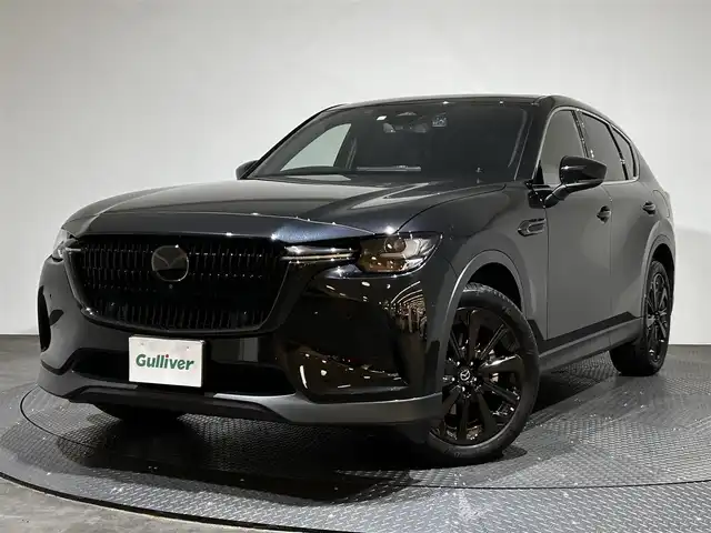マツダ ＣＸ－６０ 25S エクスクルーシブモード 愛媛県 2023(令5)年 1.8万km ジェットブラックマイカ ・１２．３型ナビ/（フルセグＴＶ・ＢＴ・ＵＳＢ・ＦＭ・ＡＭ・ａｐｐｌｅ　ｃａｒｐｌａｙ・ａｎｄｒｏｉｄ　ａｕｔｏ・ＨＤＭＩ）/・全方位カメラ　/・サンルーフ　/・前方ドラレコ　/・ＥＴＣ　/・レーダークルーズコントロール/・DN席シートヒーター/・DN席ベンチレーション/・DN席パワーシート/・ステアリングヒーター/・パワーバックドア/・衝突軽減ブレーキ/・レーンキープアシスト/・スペアキー