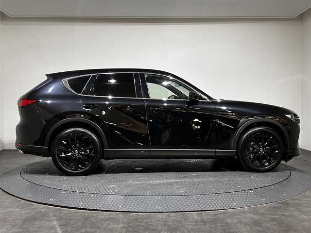 マツダ ＣＸ－６０ 25S エクスクルーシブモード 愛媛県 2023(令5)年 1.8万km ジェットブラックマイカ ・１２．３型ナビ/（フルセグＴＶ・ＢＴ・ＵＳＢ・ＦＭ・ＡＭ・ａｐｐｌｅ　ｃａｒｐｌａｙ・ａｎｄｒｏｉｄ　ａｕｔｏ・ＨＤＭＩ）/・全方位カメラ　/・サンルーフ　/・前方ドラレコ　/・ＥＴＣ　/・レーダークルーズコントロール/・DN席シートヒーター/・DN席ベンチレーション/・DN席パワーシート/・ステアリングヒーター/・パワーバックドア/・衝突軽減ブレーキ/・レーンキープアシスト/・スペアキー