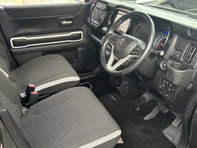 スズキ ハスラー HYBRID X ターボ 福島県 2020(令2)年 7.3万km クールカーキPM 純正９インチナビ　全周囲Ｃ　レーダークルーズ　シートヒーター　フルセグ　ビルドインＥＴＣ　ミラー型前後ドラレコ　パドルシフト　コーナーセンサー　純正１５ＡＷ　天張りキャリア　スマートキー　スペアキー