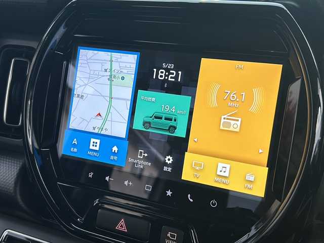 スズキ ハスラー HYBRID X ターボ 福島県 2020(令2)年 7.3万km クールカーキPM 純正９インチナビ　全周囲Ｃ　レーダークルーズ　シートヒーター　フルセグ　ビルドインＥＴＣ　ミラー型前後ドラレコ　パドルシフト　コーナーセンサー　純正１５ＡＷ　天張りキャリア　スマートキー　スペアキー
