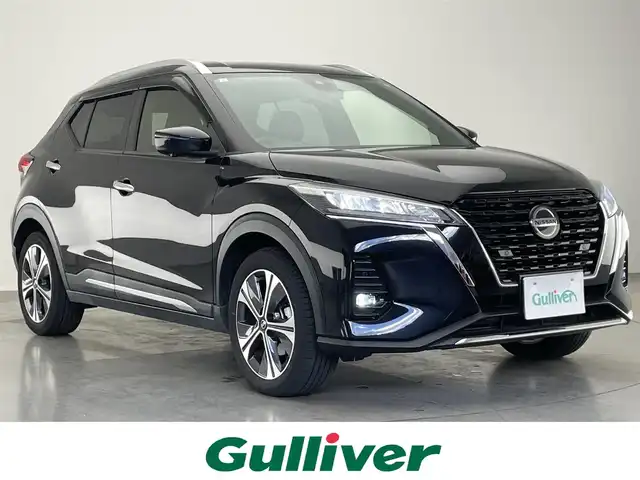 日産 キックス X 愛知県 2021(令3)年 3.1万km ピュアブラック 純正9インチSDナビ/フルセグTV/デジタルインナーミラー/プロパイロット/アラウンドビューモニター/レーダークルコン/エマージェンシーブレーキ/ETC2.0/純正前後ドラレコ/LEDヘッドライト/フォグランプ/ハーフレザー/禁煙車