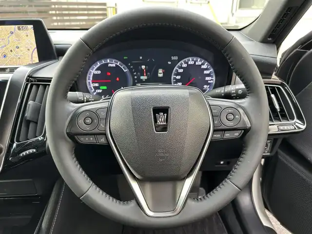 トヨタ クラウン ハイブリッド G 愛知県 2018(平30)年 3.8万km ホワイトパールクリスタルシャイン ワンオーナー/メーカーナビ/（CD/DVD/BT/USB/SD/Miracast）/フルセグTV/全方位カメラ/トヨタセーフティセンス/BSM/パーキングアシスト/前席パワーシート/前席シートヒーター/ハンドルヒーター/ETC2.0/ドライブレコーダー/リアサンシェード/パドルシフト/純正ドアバイザー/純正フロアマット/LEDヘッドライト