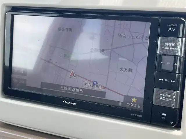 スズキ ラパン S 滋賀県 2018(平30)年 3.3万km シフォンアイボリーメタリック 純正メモリナビ/・AM/FM/・CD/DVD/・USB/SD/iPod/・Bluetooth/・フルセグTV/バックカメラ/ETC/ドライブレコーダー/シートヒーター/衝突軽減ブレーキ/LEDヘッドライト/オートライト/スタッドレスタイヤ積み込み