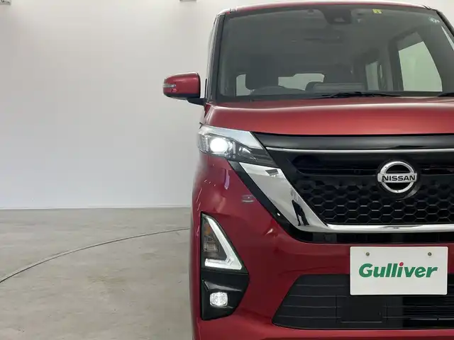 日産 ルークス HWS Gターボ プロパイロットED 群馬県 2022(令4)年 0.6万km スパークリングレッドM 純正９型ナビ　全周囲カメラ　ビルトインＥＴＣ２．０　純正前後ドラレコ　両側電動スライドドア ハンズフリー機能　衝突被害軽減ブレーキ　ＬＥＤヘッドライト／フォグ　オートライト リヤサーキュレーター