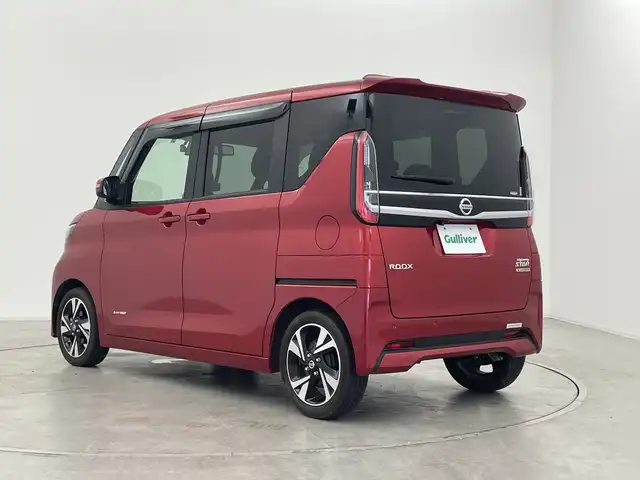 日産 ルークス HWS Gターボ プロパイロットED 群馬県 2022(令4)年 0.6万km スパークリングレッドM 純正９型ナビ　全周囲カメラ　ビルトインＥＴＣ２．０　純正前後ドラレコ　両側電動スライドドア ハンズフリー機能　衝突被害軽減ブレーキ　ＬＥＤヘッドライト／フォグ　オートライト リヤサーキュレーター