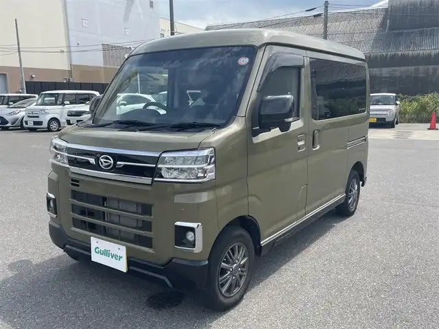 ダイハツ アトレー バン RS 山形県 2023(令5)年 2.8万km オフビートカーキM 4WD/衝突被害軽減システム/純正ディスプレイオーディオ/　　【BT フルセグ USB】/バックカメラ/両側パワースライドドア/レーダークルーズコントロール/LEDオートヘッドライト/12インチアルミホイール/アイドリングストップ/コーナーセンサー/ステアリングスイッチ/純正フロアマット/ドアバイザ―/スマートキー×2