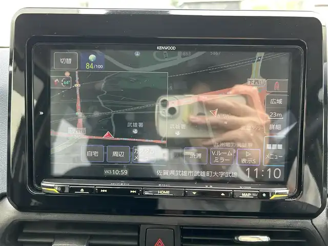 三菱 ｅＫクロス G 佐賀県 2022(令4)年 3万km シルキーホワイト ワンオーナー/衝突被害軽減ブレーキ/車線逸脱警報/前後コーナーセンサー/社外9インチナビ/・バックカメラ/・フルセグTV/CD/DVD/BT/前席シートヒーター/純正15インチAW/LEDヘッドライト/フォグランプ/オートライト/オートマチックハイビーム/プッシュスタート/ステアリングスイッチ/フロアマット/スペアキー×1/取扱説明書/保証書