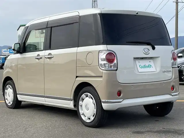 ダイハツ ムーヴ キャンバス X メイクアップ SA Ⅲ 佐賀県 2018(平30)年 4.3万km パールホワイトⅢ/ナチュラルベージュマイカメタリック 2トーン スマートアシストIII/エコアイドル/純正SDナビ/地デジTV/【DVD/CD再生機能】/バックカメラ/ドライブレコーダー（DRN-H68N）/ETC/リアコーナーセンサー/キーフリーシステム