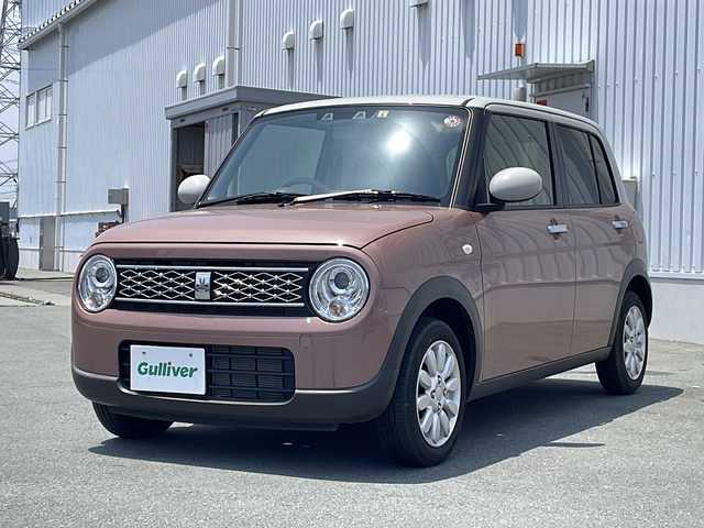 スズキ ラパン X 三重県 2022(令4)年 1万km テラコッタピンクメタリック/ソフトベージュ 2トーン 衝突被害軽減ブレーキ　レーンキープ　前席シートヒーター　ツートンカラー　ステアリングスイッチ　ＵＳＢ　オートライト　ＬＥＤヘッドライト　アイドリングストップ　Ｗエアバック　スマートキー　スペアキー　コーナーセンサー　横滑り防止装置
