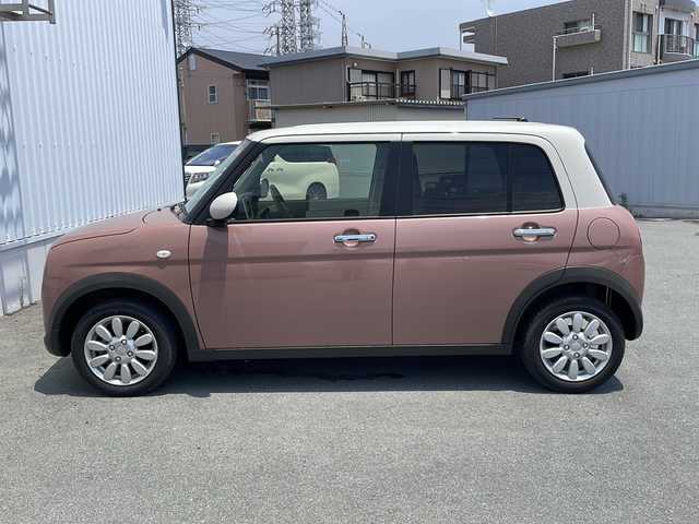 スズキ ラパン X 三重県 2022(令4)年 1万km テラコッタピンクメタリック/ソフトベージュ 2トーン 衝突被害軽減ブレーキ　レーンキープ　前席シートヒーター　ツートンカラー　ステアリングスイッチ　ＵＳＢ　オートライト　ＬＥＤヘッドライト　アイドリングストップ　Ｗエアバック　スマートキー　スペアキー　コーナーセンサー　横滑り防止装置
