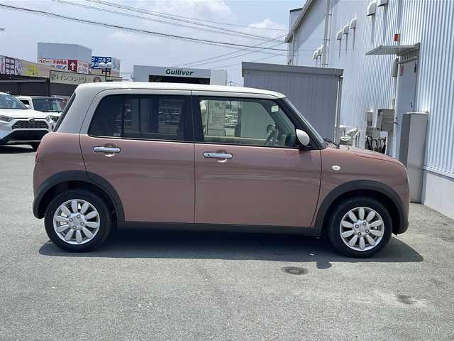 スズキ ラパン X 三重県 2022(令4)年 1万km テラコッタピンクメタリック/ソフトベージュ 2トーン 衝突被害軽減ブレーキ　レーンキープ　前席シートヒーター　ツートンカラー　ステアリングスイッチ　ＵＳＢ　オートライト　ＬＥＤヘッドライト　アイドリングストップ　Ｗエアバック　スマートキー　スペアキー　コーナーセンサー　横滑り防止装置