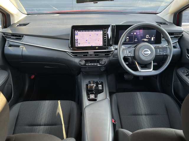 日産 ノート X 佐賀県 2023(令5)年 2万km ガーネットレッド ワンオーナー/純正ナビ/フルセグテレビ/Bluetooth/バックカメラ・全方位カメラ/オートライト/オートエアコン/プッシュスタート/衝突軽減システム/クルーズコントロール/スマートキー/オートブレーキホールド/ETC/純正フロアマット/クリアランスソナー/ステアリングリモコン/取扱説明書/保証書