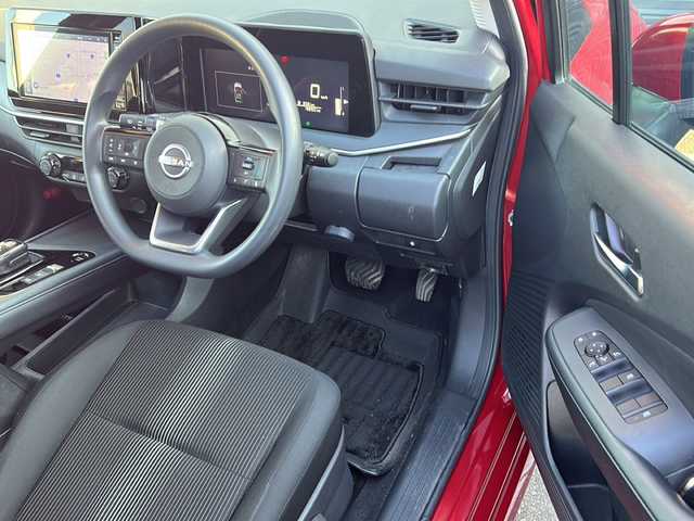 日産 ノート X 佐賀県 2023(令5)年 2万km ガーネットレッド ワンオーナー/純正ナビ/フルセグテレビ/Bluetooth/バックカメラ・全方位カメラ/オートライト/オートエアコン/プッシュスタート/衝突軽減システム/クルーズコントロール/スマートキー/オートブレーキホールド/ETC/純正フロアマット/クリアランスソナー/ステアリングリモコン/取扱説明書/保証書