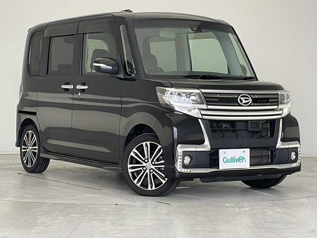 ダイハツ タント カスタム RS トップED SAⅡ 愛知県 2016(平28)年 6.3万km ブラックマイカメタリック 衝突軽減システム/純正９型SDナビ/両側パワースライドドア/フルセグ/CD/DVD/Bluetooth/バックカメラ/コーナーセンサー/純正アルミホイール/LEDヘッドライト/ETC/ステアリングスイッチ/スマートキー/プッシュスタート