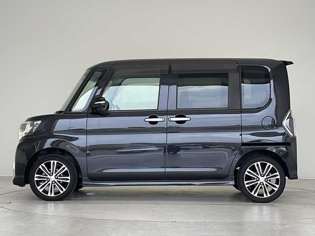 ダイハツ タント カスタム RS トップED SAⅡ 愛知県 2016(平28)年 6.3万km ブラックマイカメタリック 衝突軽減システム/純正９型SDナビ/両側パワースライドドア/フルセグ/CD/DVD/Bluetooth/バックカメラ/コーナーセンサー/純正アルミホイール/LEDヘッドライト/ETC/ステアリングスイッチ/スマートキー/プッシュスタート