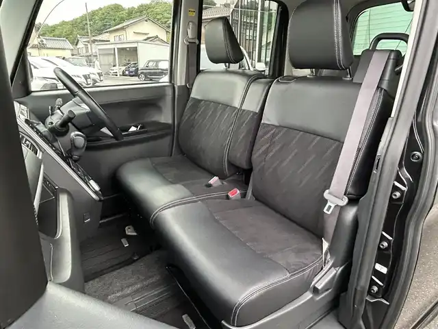 ダイハツ タント カスタム RS トップED SAⅡ 島根県 2016(平28)年 6.3万km ブラックマイカメタリック 純正8インチナビ/CD/DVD/DTV/Bluetooth/HDMI/USB/バックカメラ/両側パワースライドドア /LEDオートライト/ETC/ステアリングスイッチ/純正アルミホイール/ハーフレザー調シート/アイドリングストップ/フロアマット/純正ドアバイザー