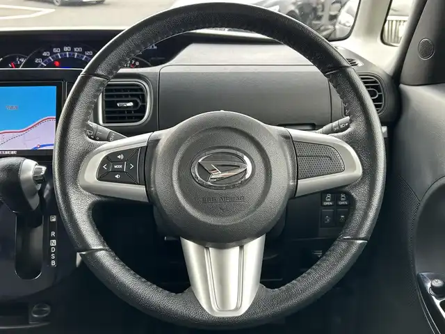ダイハツ タント カスタム RS トップED SAⅡ 島根県 2016(平28)年 6.3万km ブラックマイカメタリック 純正8インチナビ/CD/DVD/DTV/Bluetooth/HDMI/USB/バックカメラ/両側パワースライドドア /LEDオートライト/ETC/ステアリングスイッチ/純正アルミホイール/ハーフレザー調シート/アイドリングストップ/フロアマット/純正ドアバイザー