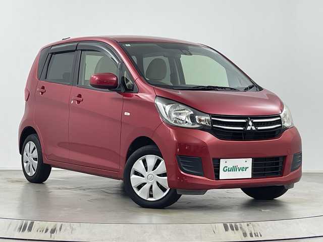 三菱 ｅＫワゴン M e－アシスト 埼玉県 2016(平28)年 4.8万km レッドメタリック 社外メモリナビ/　（フルセグＴＶ／ＢＴ／ＵＳＢ／ＤＶＤ／ＣＤ）　/運転席シートヒーター　/衝突被害軽減ブレーキ　/横滑り防止措置　/アイドリングストップ　/タッチパネルオートエアコン　/ドアバイザー　/フロアマット