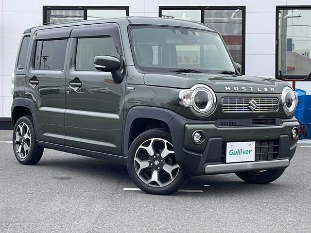 スズキ ハスラー HYBRID X 山口県 2020(令2)年 5.2万km クールカーキPM 社外ナビ【CN-RZ853】/フルセグテレビ/Bluetooth/デュアルブレーキサポート/レーンキープアシスト/オートハイビーム/バックソナー/D/N席シートヒーター/純正フロアマット/サイドバイザー/プッシュスタート/純正15インチAW