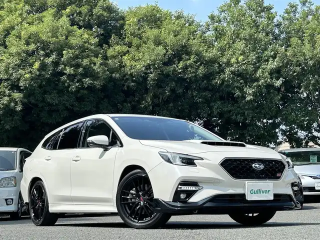 スバル レヴォーグ 1．8STIスポーツ EX 東京都 2021(令3)年 2.2万km クリスタルホワイトP ワンオーナー/純正ナビ/・Bluetoothオーディオ/USBオーディオ/・フルセグTV/Apple CarPlay/AndroidAuto/純正フロントバンパースカート/リヤアンダーディフューザー/STIフロントグリル/STI18インチアルミホイール/車外カメラ/・バック/サイド/フロント/本革シート/パワーシート/シートヒーター（前席）/パワーバックドア/取扱説明書/保証書/スペアキー1本