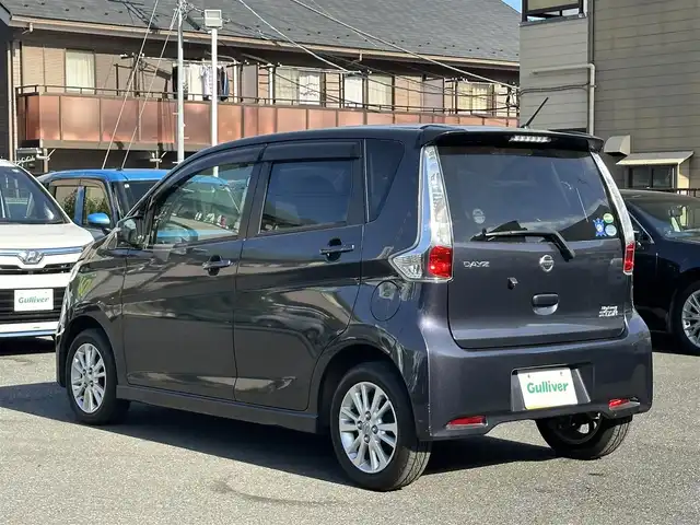 日産 デイズ ハイウェイスターJ 東京都 2013(平25)年 4.3万km プレミアムパープルP 純正ナビ【Bluetooth】/フルセグテレビ/CD再生可能/電動格納ミラー/純正アルミホイール/純正フロアマット/オートエアコン/ETC/リモコンキー/保証書/取扱説明書