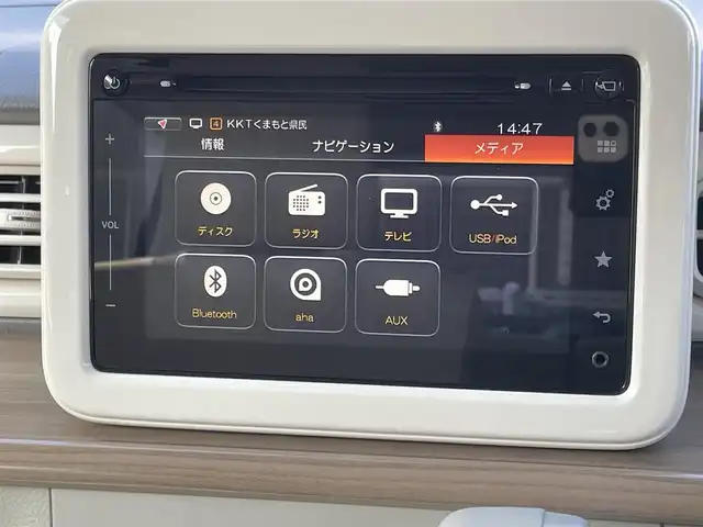 スズキ ラパン S 熊本県 2016(平28)年 6.4万km アーバンブラウンパールメタリック レーダーブレーキサポート/プッシュスタート/純正ナビ/（CD・フルセグTV・BTオーディオ）/全方位カメラ/ステアリングスイッチ/右前席シートヒーター/HIDヘッドライト/オートライト/純正フロアマット/純正ドアバイザー/新車保証書/取扱説明書/スマートスペアキー×1本