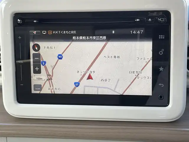 スズキ ラパン S 熊本県 2016(平28)年 6.4万km アーバンブラウンパールメタリック レーダーブレーキサポート/プッシュスタート/純正ナビ/（CD・フルセグTV・BTオーディオ）/全方位カメラ/ステアリングスイッチ/右前席シートヒーター/HIDヘッドライト/オートライト/純正フロアマット/純正ドアバイザー/新車保証書/取扱説明書/スマートスペアキー×1本