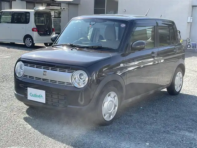 スズキ ラパン S 熊本県 2016(平28)年 6.4万km アーバンブラウンパールメタリック レーダーブレーキサポート/プッシュスタート/純正ナビ/（CD・フルセグTV・BTオーディオ）/全方位カメラ/ステアリングスイッチ/右前席シートヒーター/HIDヘッドライト/オートライト/純正フロアマット/純正ドアバイザー/新車保証書/取扱説明書/スマートスペアキー×1本