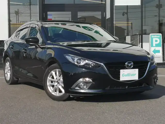 マツダ アクセラ 15S 茨城県 2014(平26)年 5.5万km ジェットブラックマイカ 純正ナビ/【AM・FM・aha・Stitcher・BT・USB・CD・DVD・TV・AUX】/Bカメラ/ETC/アイドリングストップ/オートライト/Fフォグ/LEDライト/MTモード付AT/ステリモ/純正フロアマット/純正アルミホイール/電格ミラー/ウインカーミラー/ドアバイザー/横滑り防止装置