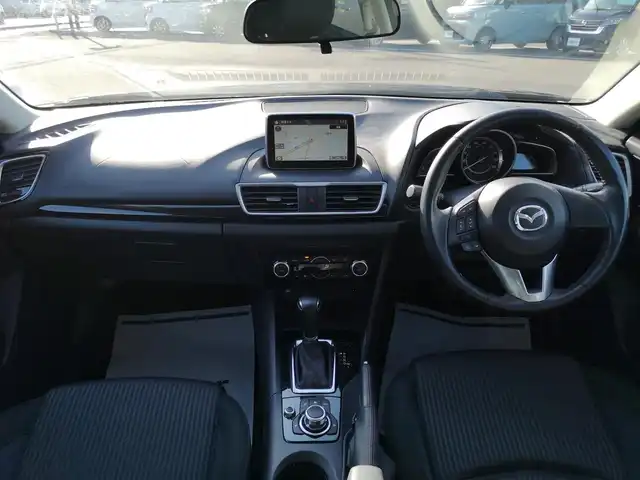 マツダ アクセラ 15S 茨城県 2014(平26)年 5.5万km ジェットブラックマイカ 純正ナビ/【AM・FM・aha・Stitcher・BT・USB・CD・DVD・TV・AUX】/Bカメラ/ETC/アイドリングストップ/オートライト/Fフォグ/LEDライト/MTモード付AT/ステリモ/純正フロアマット/純正アルミホイール/電格ミラー/ウインカーミラー/ドアバイザー/横滑り防止装置