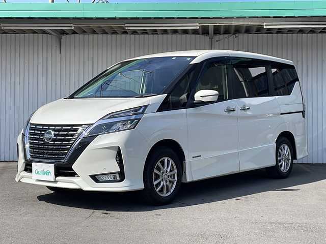 日産 セレナ ハイウェイスター V 長野県 2020(令2)年 5.3万km ブリリアントホワイトパール ４WD/プロパイロット/両側パワースライドドア/純正メーカーナビ/Bluetooth/フルセグTV/CDUSB/純正フリップダウンモニター/全方位カメラ/ビルトインETC/前後コーナーセンサー/純正エンジンスターター/プッシュスタート/スマートキー/スペアキー/LEDオートライト/オートホールド/純正フロアマット/スペアキー