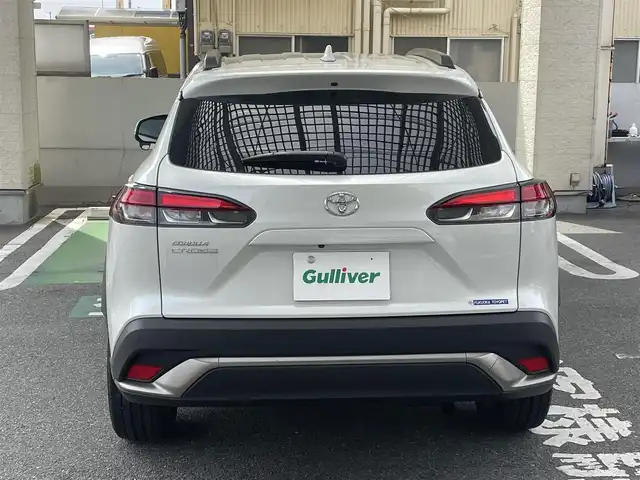 トヨタ カローラ クロス Z 福岡県 2024(令6)年 1.1万km プラチナホワイトパールマイカ ワンオーナー/純正ディスプレイオーディオ/　BT、USB、Mirracast/フルセグTV/レーダークルーズコントロール/前席シートヒーター/パワーバックドア/D席パワーシート/ビルトインETC/コーナーセンサー/純正LEDライト/オートライト/オートハイビーム/フォグランプ/ルーフレール/プッシュスタート/スペアキー×1/説明書/保証書
