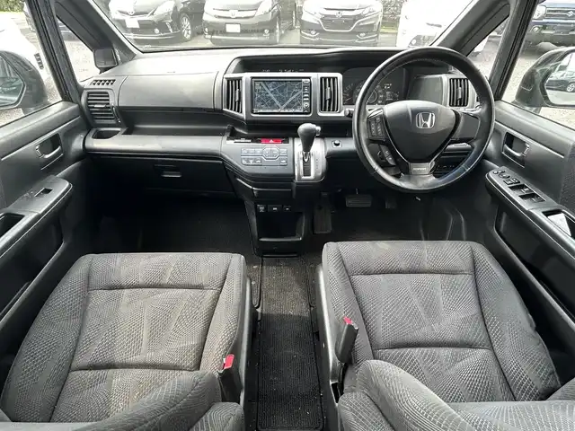 ホンダ ステップワゴン スパーダ Z HDDナビED 宮崎県 2012(平24)年 11.2万km プレミアムブラキッシュパール /ナビ//TV/CD/DVD//ビルトインETC//フリップダウンモニター//バックカメラ//両側パワースライドドア//純正フロアマット//社外アルミホイール//ドアバイザー//パドルシフト//電格ウィンカーミラー/　（電格不良）