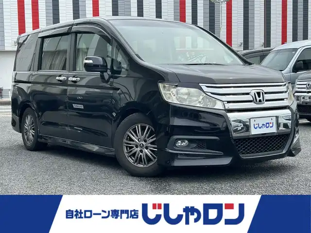 ホンダ ステップワゴン スパーダ Z HDDナビED 宮崎県 2012(平24)年 11.2万km プレミアムブラキッシュパール /ナビ//TV/CD/DVD//ビルトインETC//フリップダウンモニター//バックカメラ//両側パワースライドドア//純正フロアマット//社外アルミホイール//ドアバイザー//パドルシフト//電格ウィンカーミラー/　（電格不良）