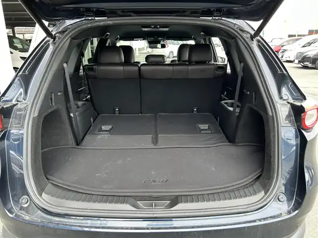マツダ ＣＸ－８ XD Lパッケージ 静岡県 2018(平30)年 7.3万km ディープクリスタルブルーマイカ アイアクティブセンス/純正ナビ/・フルセグTV/BTオーディオ/DVD/USB/全周囲カメラ/後席モニター/ETC/電動リアゲート/パワーシートD/N/シートヒーター全席/ハンドルヒーター/本革シート/ルーフレール/オートホールドブレーキ/LEDヘッドランプ/・フォグランプ/スマートキー/純正アルミホイール