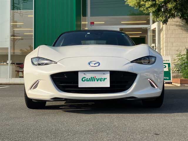 マツダ ロードスター S レザーパッケージ 静岡県 2020(令2)年 6.1万km スノーフレイクホワイトパールマイカ エンジンスタートボタン/パワーステアリング/パワーウィンドウ/取扱説明書/スマートキー/スペアキー１本/オートエアコン/クルーズコントロール/ETC/USB入力端子/バックカメラ/純正ナビ（CD/DVD/BT/フルセグ）/純正フロアマット/レザーシート/D席N席シートヒーター/純正アルミホイール/ABS/横滑り防止装置/コーナーセンサー/レーンキープアシスト/オートライト/Wエアバック/BOSE