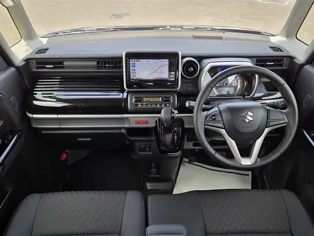 スズキ スペーシア カスタム HYBRID XS 鹿児島県 2020(令2)年 6.2万km ブルーイッシュブラックパール3 両側パワースライドドア　/ヘッドアップディスプレイ　/Ｄ席シートヒーター　/純正ＳＤナビ（ＣＮ－ＲＺ７５６Ｗ）　/Ｂｌｕｅｔｏｏｔｈオーディオ　/バックカメラ　/３６０°カメラ　/デュアルカメラブレーキサポート/前後コーナーセンサー/レーンキープアシスト/横滑り防止装置/プッシュスタート/スマートキー/エアバッグ(W+サイド)/ワンオーナー