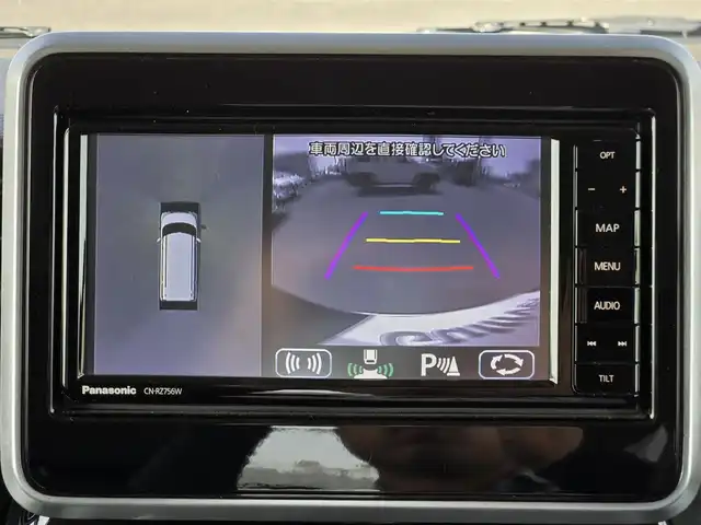 スズキ スペーシア カスタム HYBRID XS 鹿児島県 2020(令2)年 6.2万km ブルーイッシュブラックパール3 両側パワースライドドア　/ヘッドアップディスプレイ　/Ｄ席シートヒーター　/純正ＳＤナビ（ＣＮ－ＲＺ７５６Ｗ）　/Ｂｌｕｅｔｏｏｔｈオーディオ　/バックカメラ　/３６０°カメラ　/デュアルカメラブレーキサポート/前後コーナーセンサー/レーンキープアシスト/横滑り防止装置/プッシュスタート/スマートキー/エアバッグ(W+サイド)/ワンオーナー