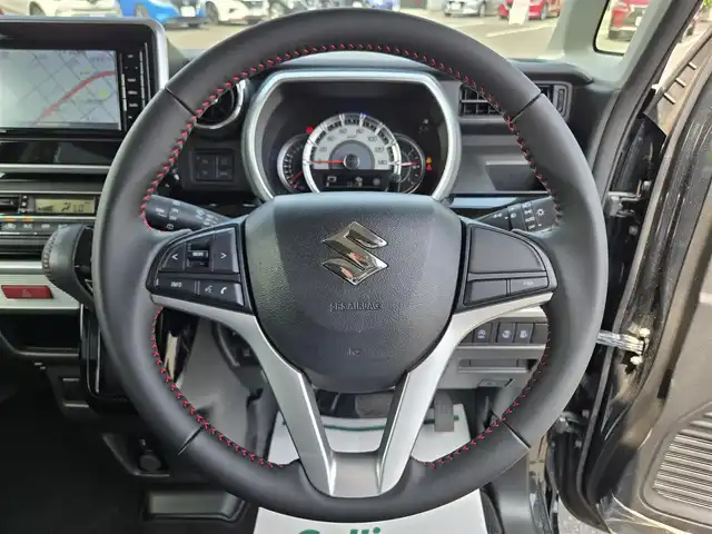 スズキ スペーシア カスタム HYBRID XS 鹿児島県 2020(令2)年 6.2万km ブルーイッシュブラックパール3 両側パワースライドドア　/ヘッドアップディスプレイ　/Ｄ席シートヒーター　/純正ＳＤナビ（ＣＮ－ＲＺ７５６Ｗ）　/Ｂｌｕｅｔｏｏｔｈオーディオ　/バックカメラ　/３６０°カメラ　/デュアルカメラブレーキサポート/前後コーナーセンサー/レーンキープアシスト/横滑り防止装置/プッシュスタート/スマートキー/エアバッグ(W+サイド)/ワンオーナー