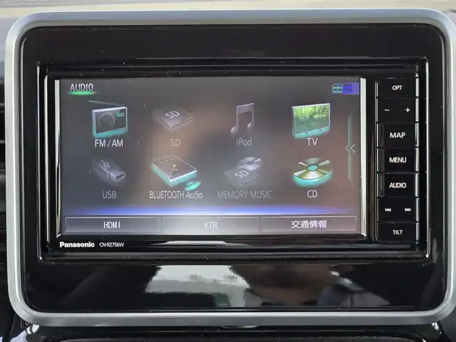 スズキ スペーシア カスタム HYBRID XS 鹿児島県 2020(令2)年 6.2万km ブルーイッシュブラックパール3 両側パワースライドドア　/ヘッドアップディスプレイ　/Ｄ席シートヒーター　/純正ＳＤナビ（ＣＮ－ＲＺ７５６Ｗ）　/Ｂｌｕｅｔｏｏｔｈオーディオ　/バックカメラ　/３６０°カメラ　/デュアルカメラブレーキサポート/前後コーナーセンサー/レーンキープアシスト/横滑り防止装置/プッシュスタート/スマートキー/エアバッグ(W+サイド)/ワンオーナー