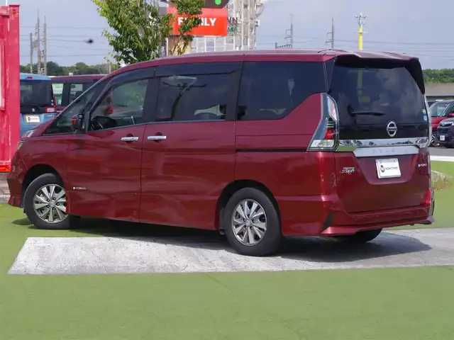 日産 セレナ e－パワー ハイウェイスター V 千葉県 2019(平31)年 4.6万km マルーンレッド 195/65R15/エマージェンシーブレーキ/プロパイロット/インテリジェントクルーズコントロール/インテリジェントルームミラー/インテリジェントパーキングアシスト/ハンズフリー両側パワースライドドア/9インチ純正SDナビ/地デジTV/【DVD/CD再生機能　Bluetooth接続】/アラウンドビューモニター/前席シートヒーター/革巻きステアリング/ステアリングヒーター/ステアリングスイッチ/ETC/LEDヘッドライト/フォグライト/ウインカーミラー/コーナーセンサー/純正15インチアルミホイル/サイド/カーテンエアバッグ/インテリジェントキー