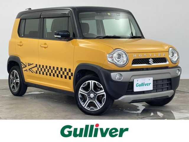 スズキ ハスラー X ターボ 大分県 2015(平27)年 8.4万km アクティブイエロー/ブラック2トーンルーフ 純正ナビ/フルセグ/DVD/Bluetooth/USB/i Pod/AUX/全方位カメラ/衝突軽減ブレーキ/レーンディパチャーアラート/オートLEDライト/前席シートヒーター/前方ドライブレコーダー/純正15インチAW/純正ドアバイザー/純正フロアマット/スマートキー