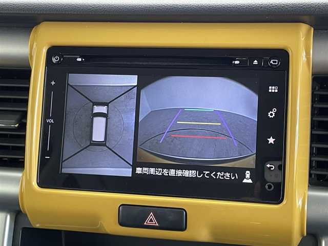 スズキ ハスラー X ターボ 大分県 2015(平27)年 8.4万km アクティブイエロー/ブラック2トーンルーフ 純正ナビ/フルセグ/DVD/Bluetooth/USB/i Pod/AUX/全方位カメラ/衝突軽減ブレーキ/レーンディパチャーアラート/オートLEDライト/前席シートヒーター/前方ドライブレコーダー/純正15インチAW/純正ドアバイザー/純正フロアマット/スマートキー